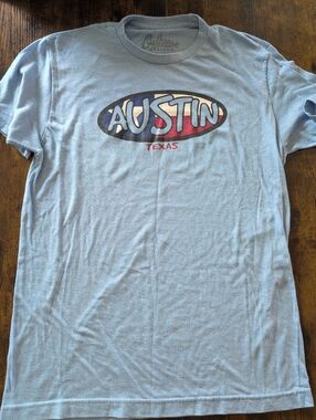 Keep Austin Weird Tee - Austin Texas Graphic Tee - Light Blue